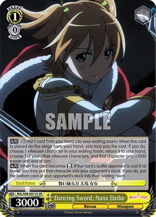 Dancing Sword, Nana Daiba (SR) (RSL/S98-E011S SR) - Revue Starlight The Movie