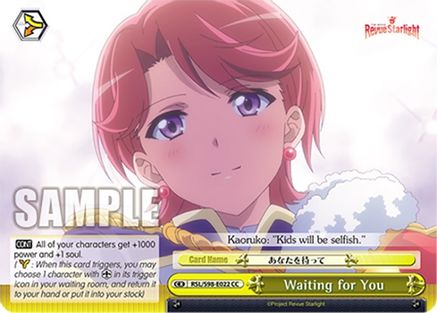 Waiting for You (RSL/S98-E022 CC) - Revue Starlight The Movie