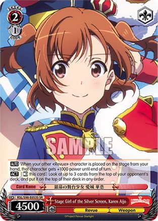 Stage Girl of the Silver Screen, Karen Aijo (SR) (RSL/S98-E053S SR) - Revue Starlight The Movie