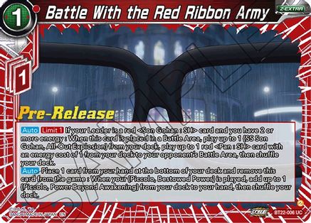 Battle With the Red Ribbon Army (BT22-006) - Critical Blow PreRelease Cards Foil