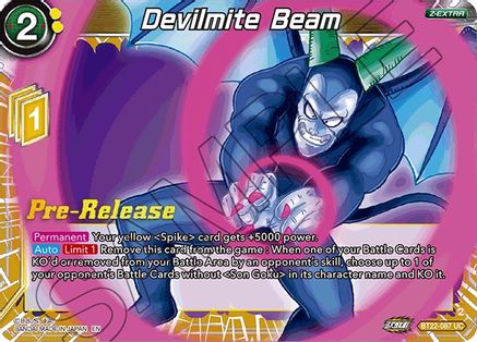 Devilmite Beam (BT22-087) - Critical Blow PreRelease Cards Foil