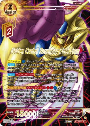 Golden Cooler, Revenging Final Form (EX23-01) - Expansion Deck Box Set 23 Premium Anniversary Box 2023 Foil
