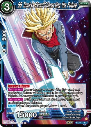 SS Trunks, Sword Connecting the Future (EX23-17) - Expansion Deck Box Set 23 Premium Anniversary Box 2023 Foil