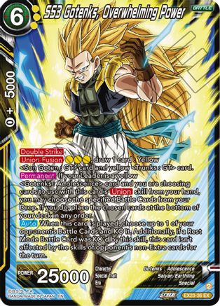 SS3 Gotenks, Overwhelming Power (EX23-36) - Expansion Deck Box Set 23 Premium Anniversary Box 2023 Foil