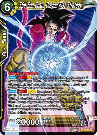 SS4 Son Goku, Dragon Fist Strategy (EX23-31) - Expansion Deck Box Set 23 Premium Anniversary Box 2023 Foil
