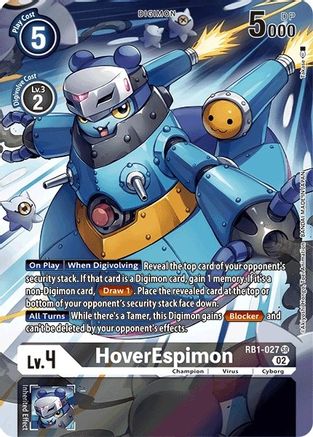 HoverEspimon (Textured Alternate Art) (RB1-027) - Resurgence Booster Foil