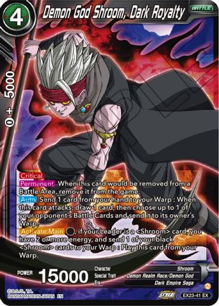 Demon God Shroom, Dark Royalty (EX23-41) - Expansion Deck Box Set 23 Premium Anniversary Box 2023 Foil