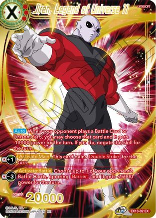 Jiren, Legend of Universe 11 (Alternate Art) (EX13-02) - Expansion Deck Box Set 23 Premium Anniversary Box 2023 Foil