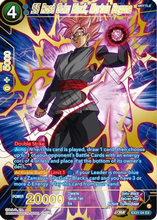 SS Rose Goku Black, Mortals Begone (Alternate Art) (EX21-04) - Expansion Deck Box Set 23 Premium Anniversary Box 2023 Foil