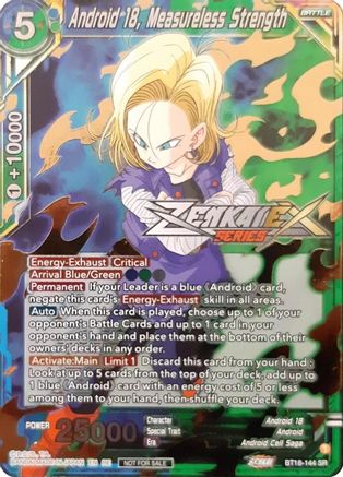 Android 18, Measureless Strength (Event Pack 13) (BT18-144) - Tournament Promotion Cards Foil
