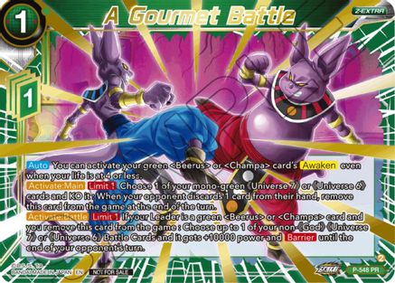 A Gourmet Battle (Championship Z Extra Card Pack 2023) (P-548) - Tournament Promotion Cards Foil