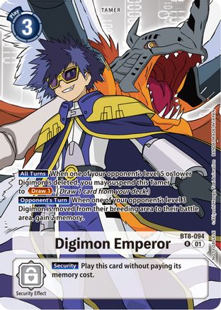Digimon Emperor (Tamer Party Pack -The Beginning-) (BT8-094) - New Awakening Foil