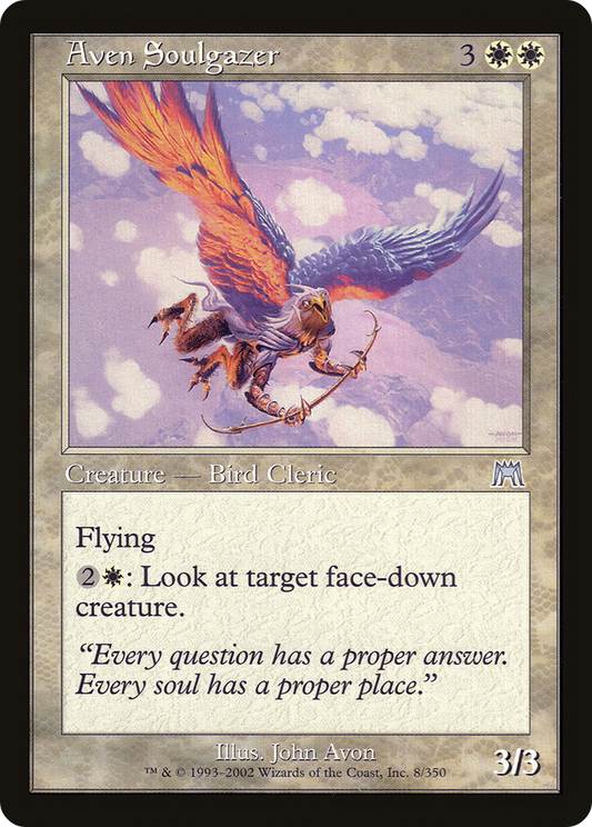 Aven Soulgazer (ONS-008) - Onslaught Foil