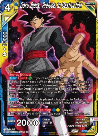 Goku Black, Prelude to Destruction (BT23-134) - Perfect Combination