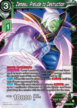 Zamasu, Prelude to Destruction (BT23-075) - Perfect Combination
