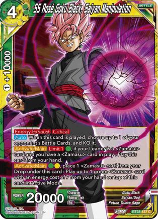 SS Rose Goku Black, Saiyan Manipulation (BT23-137) - Perfect Combination