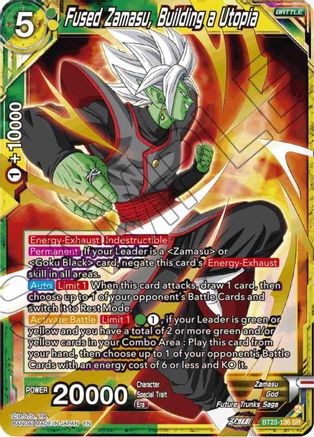 Fused Zamasu, Building a Utopia (BT23-136) - Perfect Combination Foil