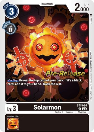 Solarmon (ST15-04) - Starter Deck 15: Dragon of Courage Pre-Release Cards Foil