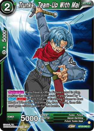 Trunks, Team-Up With Mai (BT23-083) - Perfect Combination
