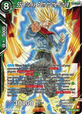 SS2 Trunks, Path to the Future (BT23-081) - Perfect Combination Foil