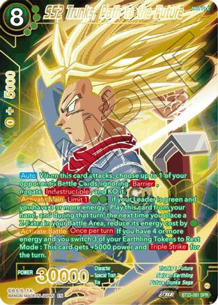SS2 Trunks, Path to the Future (SPR) (BT23-081) - Perfect Combination Foil