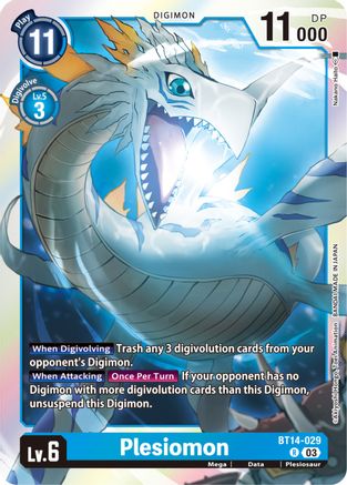 Plesiomon (BT14-029) - Blast Ace Foil