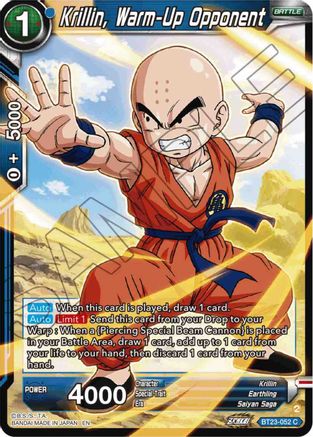 Krillin, Warm-Up Opponent (BT23-052) - Perfect Combination Foil