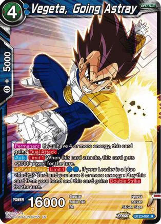 Vegeta, Going Astray (BT23-061) - Perfect Combination Foil