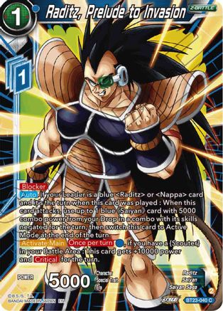 Raditz, Prelude to Invasion (BT23-040) - Perfect Combination