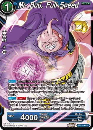 Mr. Buu, Full Speed (BT23-068) - Perfect Combination