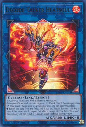 Decode Talker Heatsoul (UR) (RA01-EN048) - 25th Anniversary Rarity Collection 1st Edition