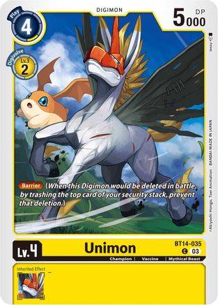 Unimon (BT14-035) - Blast Ace