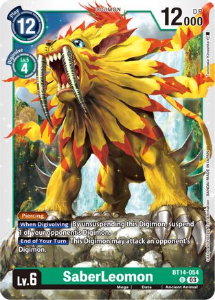 SaberLeomon (BT14-054) - Blast Ace