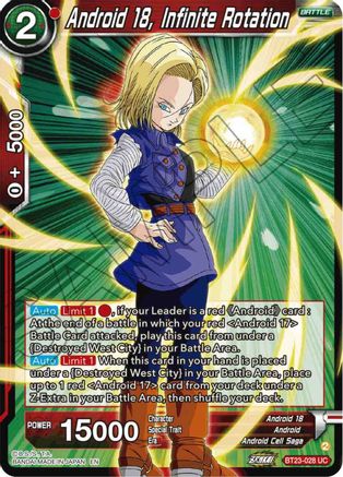 Android 18, Infinite Rotation (BT23-028) - Perfect Combination