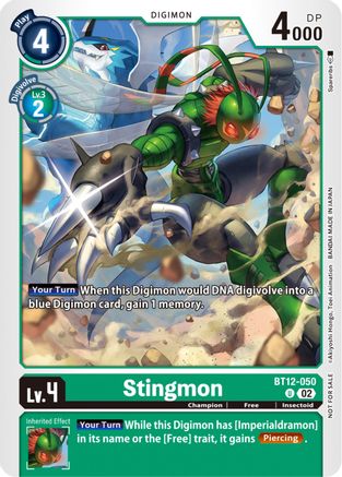 Stingmon (NYCC 2023 Demo Deck) (BT12-050) - Digimon Demo Deck Exclusive Cards