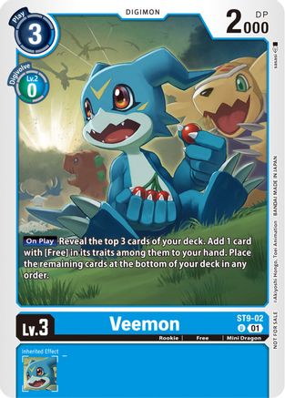 Veemon (ST9-02) (NYCC 2023 Demo Deck) (ST9-02) - Digimon Demo Deck Exclusive Cards