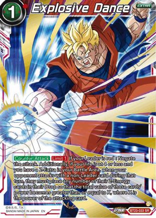 Explosive Dance (BT23-033) - Perfect Combination Foil