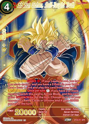 SS Son Gohan, Self-Taught Truth (SPR) (BT23-011) - Perfect Combination Foil