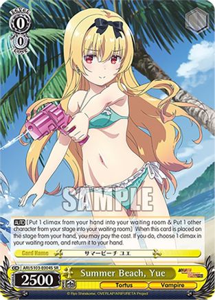 Summer Beach, Yue (SR) (ARI/S103-E004S SR) - Arifureta: From Commonplace to World's Strongest