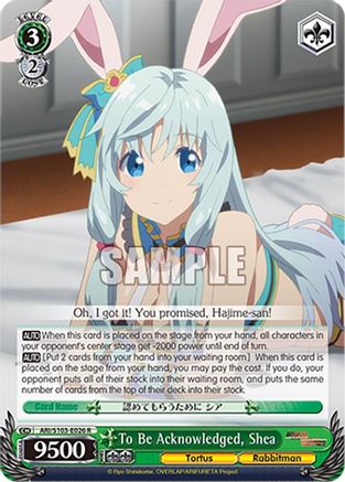 To Be Acknowledged, Shea (ARI/S103-E026 R) - Arifureta: From Commonplace to World's Strongest