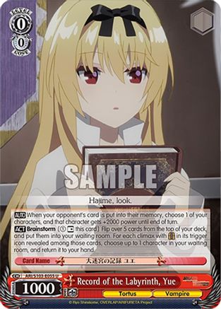 Record of the Labyrinth, Yue (ARI/S103-E055 U) - Arifureta: From Commonplace to World's Strongest