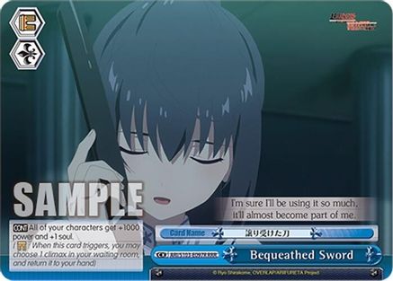 Bequeathed Sword (RRR) (ARI/S103-E097R RRR) - Arifureta: From Commonplace to World's Strongest