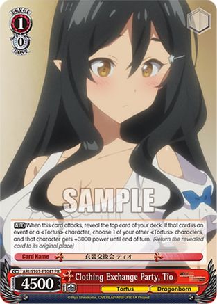 Clothing Exchange Party, Tio (Foil) (ARI/S103-E104S PR) - Arifureta: From Commonplace to World's Strongest