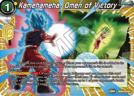 Kamehameha, Omen of Victory (BT23-103) - Perfect Combination Foil