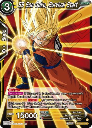 SS Son Goku, Survival Start (BT23-113) - Perfect Combination