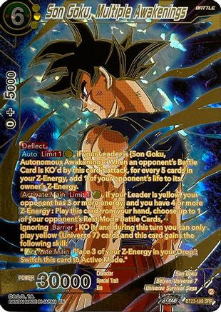 Son Goku, Multiple Awakenings (SPR) (BT23-109) - Perfect Combination Foil