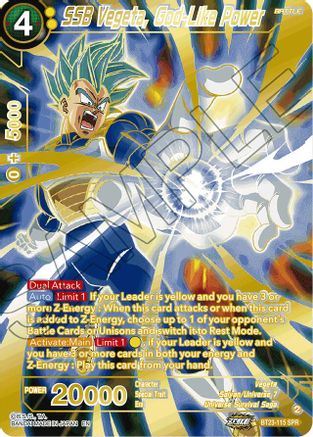 SSB Vegeta, God-Like Power (SPR) (BT23-115) - Perfect Combination Foil
