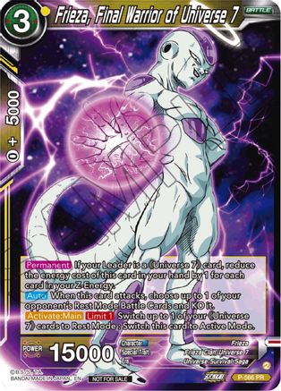 Frieza, Final Warrior of Universe 7 (Zenkai Series Tournament Pack Vol.6) (P-566) - Tournament Promotion Cards