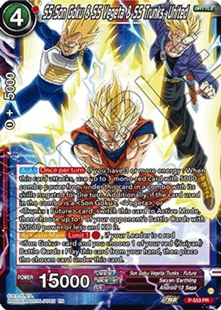SS Son Goku & SS Vegeta & SS Trunks, United (P-553) - Promotion Cards Foil