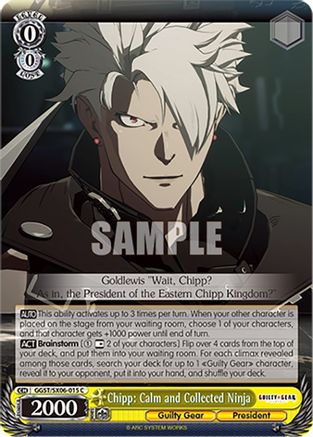 Chipp: Calm and Collected Ninja (GGST/SX06-015 C) - Guilty Gear -Strive-